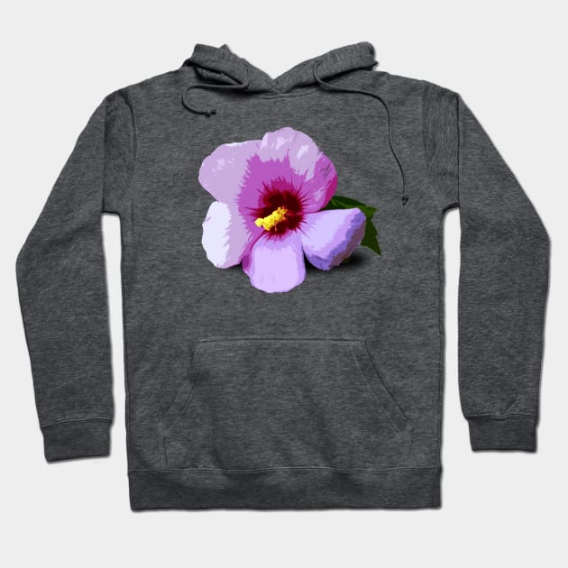 Big Pink Flower Hoodie by robotface